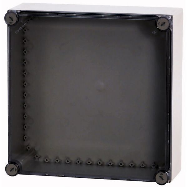 Insulated enclosure, smooth sides, HxWxD=375x375x150mm image 1