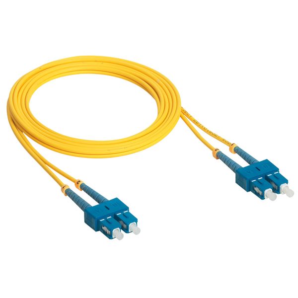 Patch cord fiber optic OS1 singlemode (9/125µm) SC/SC duplex 3 meters image 1