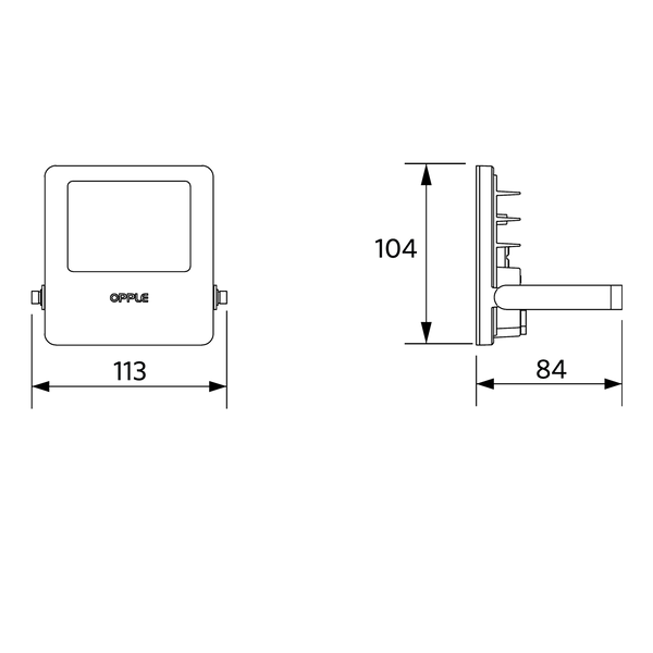 LEDFlood-E2 Re113-10W-4000-WH image 4