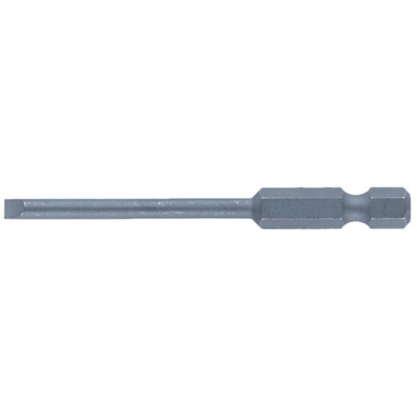 Bit for slotted screws, E 6.3 DIN 3126, Slotted, 6.5 x 70 x 1.2 mm image 1