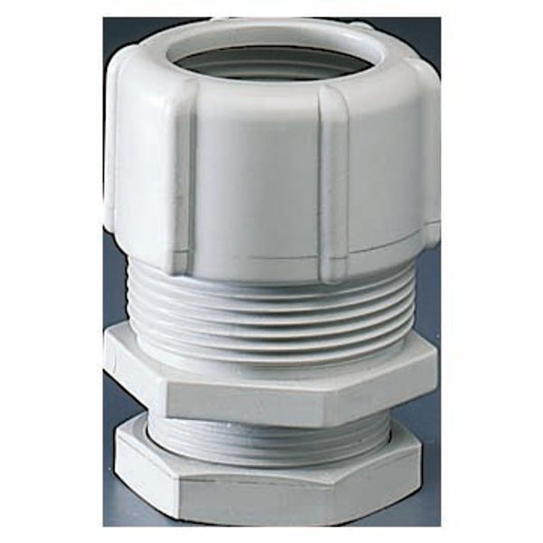 SHOCKPROOF POLYMER CONDUIT/BOX COUPLING - HOLE Ø 29MM - FOR EXTERNAL CONDUITS 25MM - GREY RAL7035 - IP66 image 2