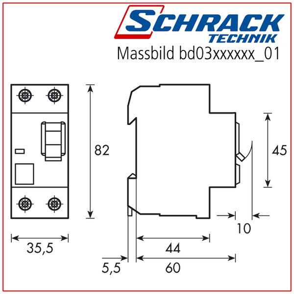 Residual current curcuit breaker 125A, 4-pole, 100mA,type AC image 8