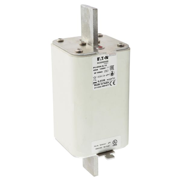 PV-450A-3L-15 FUSE 450A 1500V 3L PV W/IND image 18