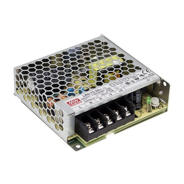 LRS-75-15 Switching power supply, closed, 75W, 15V, 5A, MEAN WELL image 1