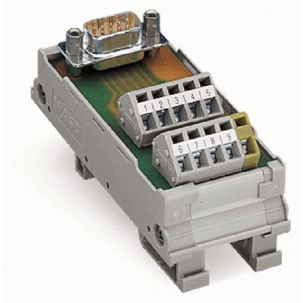 Interface module with solder pin Male connector image 1