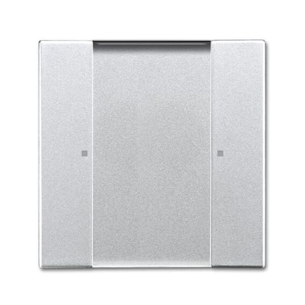 6735/01-83 CoverPlates (partly incl. Insert) Remote control Aluminium silver image 2