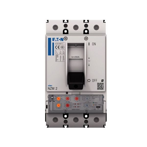 NZM2 PXR20 circuit breaker, 250A, 4p, Screw terminal, earth-fault protection image 9