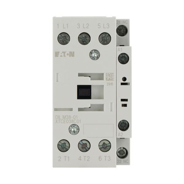 Contactor, 3 pole, 380 V 400 V 18.5 kW, 1 NC, RDC 60: 48 - 60 V DC, DC operation, Screw terminals image 14