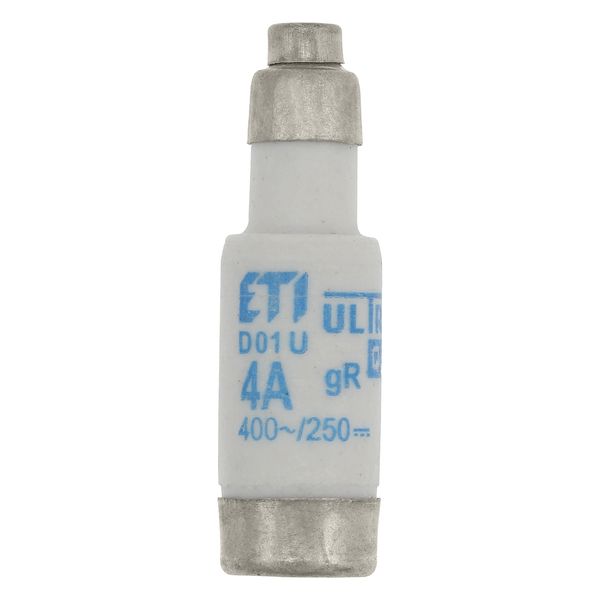 Fuse-link, LV, 4 A, AC 400 V, D01, aR, IEC, ultra rapid image 6