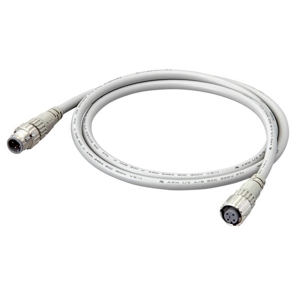 Cable with connectors on both cable ends, Smartclick M12 straight sock image 1