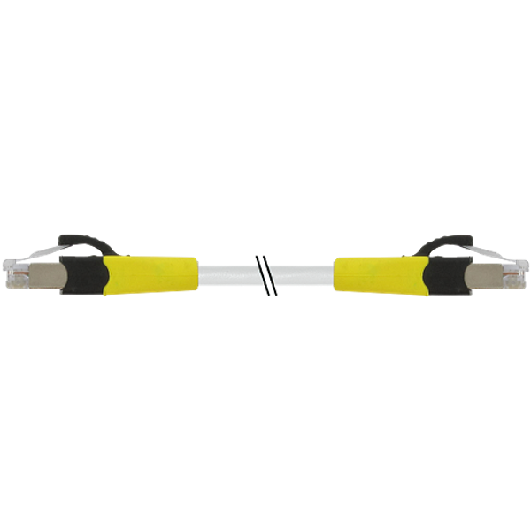 RJ45 St. 0°/RJ45 St. 0°, Gigabit  4x2xAWG27 shielded gr UL 0,9m image 1