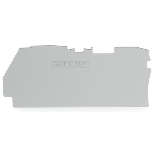 End and intermediate plate 1 mm thick gray image 5