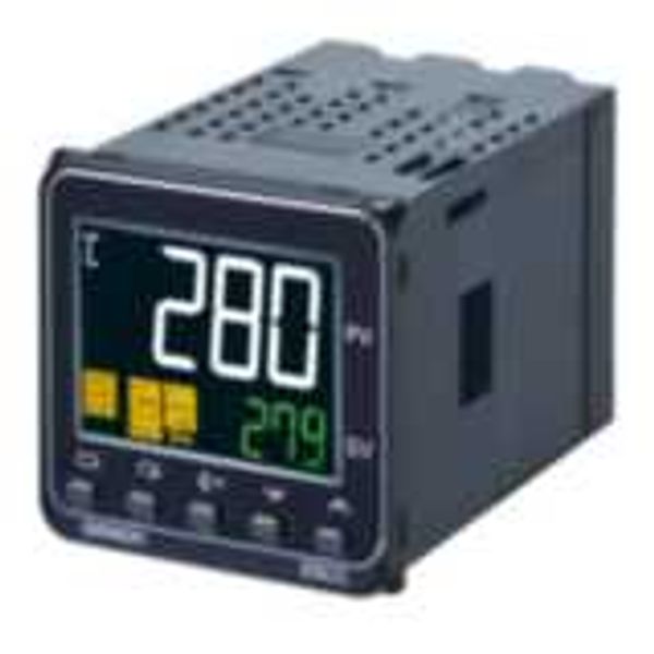 Temperature controller, 1/16DIN (48 x 48mm), 1 x relay output, 2 x aux image 3