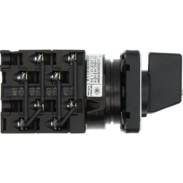 Step switches, T0, 20 A, flush mounting, 4 contact unit(s), Contacts: 8, 90 °, maintained, Without 0 (Off) position, 1-4, Design number 15056 image 34