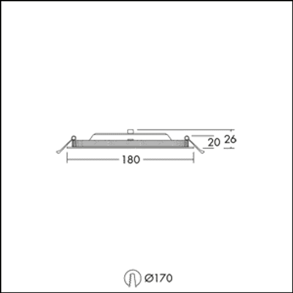 LED ceiling-recessed luminaire ZOE VARIO LED DL 170 1000 830/35/40 image 6