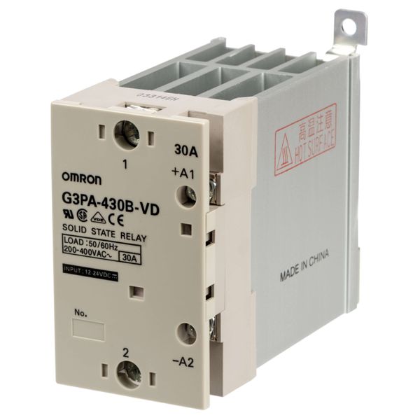 Solid state relay, DIN rail/surface mounting, 1-pole, 30 A, 440 VAC ma image 3