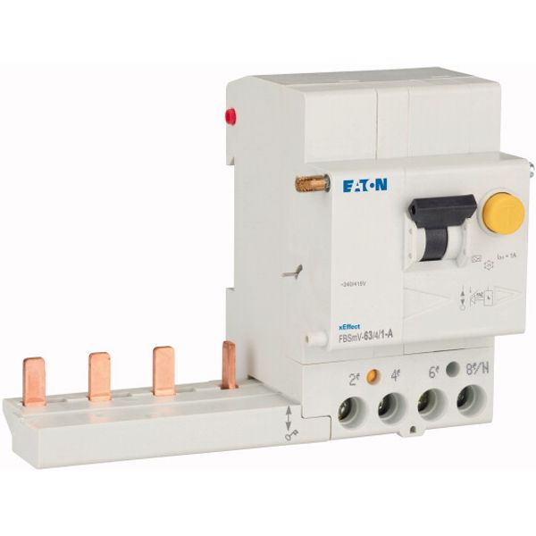 Residual-current circuit breaker trip block for FAZ, 63A, 4p, 1000mA, type A image 4