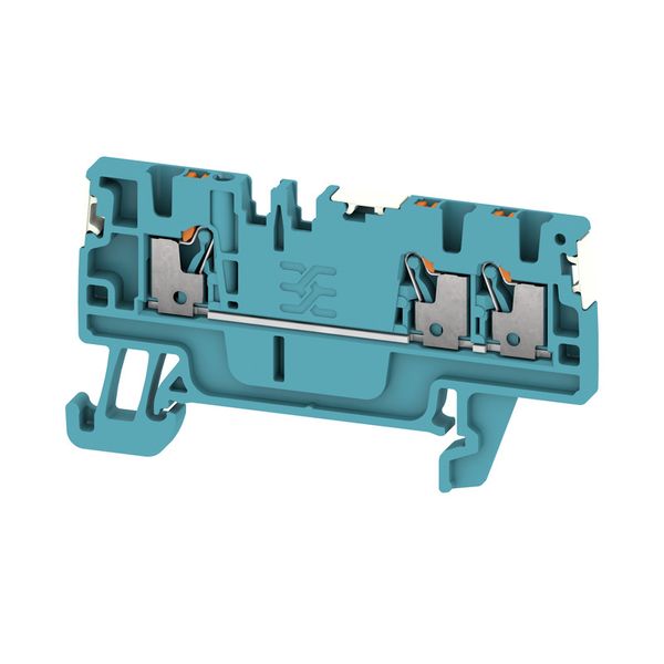 Feed-through terminal block, PUSH IN, 1.5 mm², 500 V, 17.5 A, Number o image 1