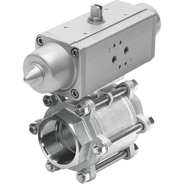 VZBA-3"-GG-63-T-22-F0710-V4V4T-PS180-R-90-4-C Ball valve actuator unit image 1