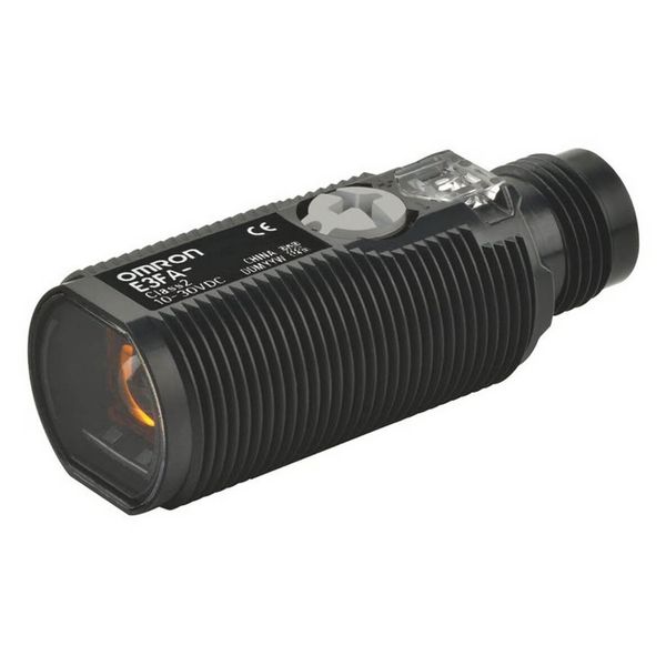 Photoelectric sensor, M18 threaded barrel, plastic, red LED, retro-ref image 3