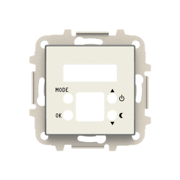 8540.5 BL Cover plate for digital thermostat - Soft White for Thermostat Central cover plate White - Sky Niessen image 1