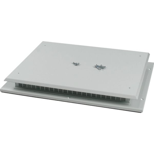 Top plate for OpenFrame, ventilated, W=800mm, IP31, grey image 6