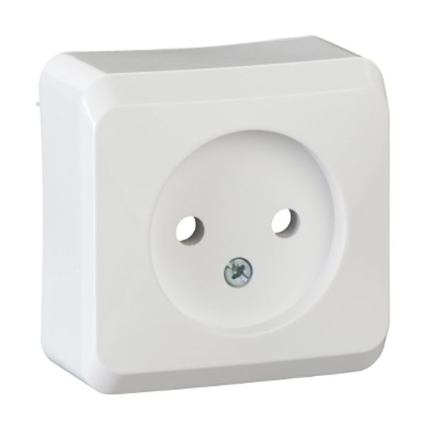PRIMA - single socket outlet without earth - 16A, white image 3