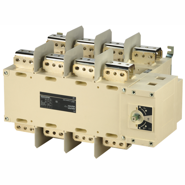 Manually operated transfer switch body SIRCOVER I-0-II 4P 3200A image 1