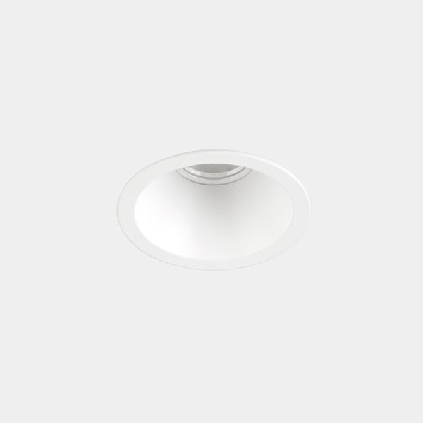 Downlight Play High Visual Comfort Mini Round Fixed 1.5W LED warm-white 3000K CRI 80 7.6º White IP54 116lm image 1