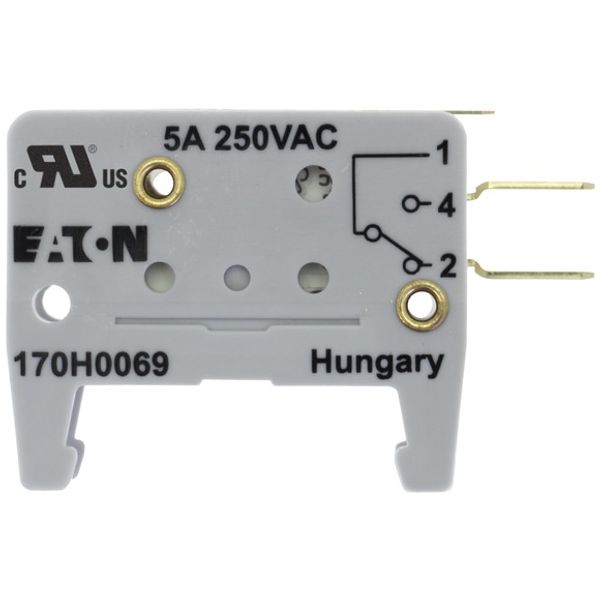 Microswitch, high speed, 5 A, AC 250 V, LV, type K indicator, 6.3 x 0.8 lug dimensions image 3