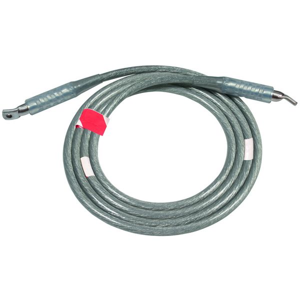 Earthing cable w. 2 crimped cable lugs W 10.5mm  70mm²  L 4000mm AL image 1