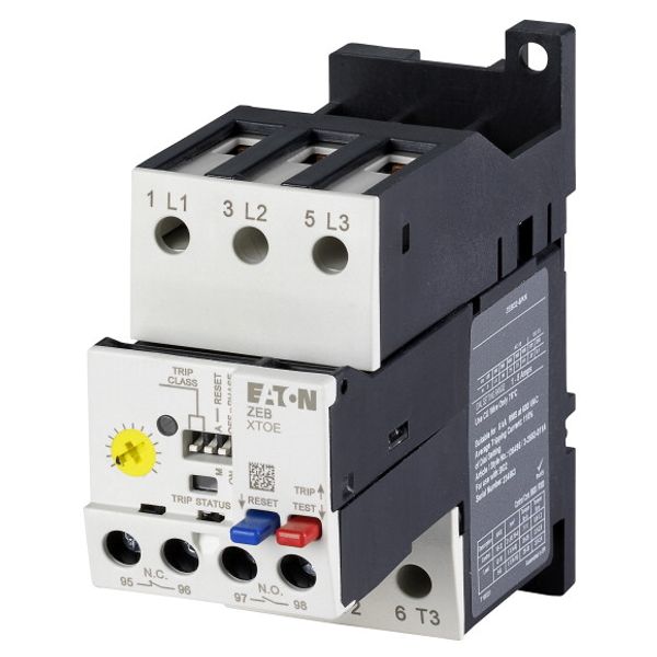 Overload relay, Separate mounting, Earth-fault protection: with, Ir= 1 - 5 A, 1 N/O, 1 N/C image 1