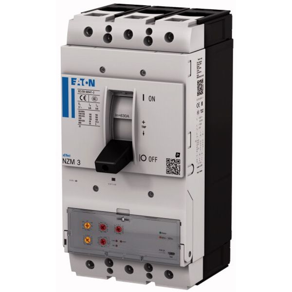 NZM3 PXR20 circuit breaker, 630A, 3p, withdrawable unit image 2