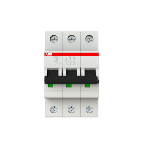 S203M-B10 Miniature Circuit Breaker - 3P - B - 10 A image 1