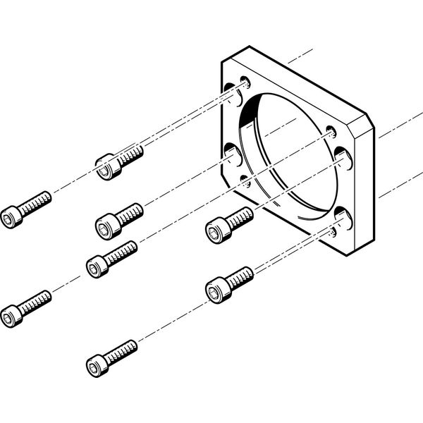 EAMF-A-62B-70A Motor flange image 1