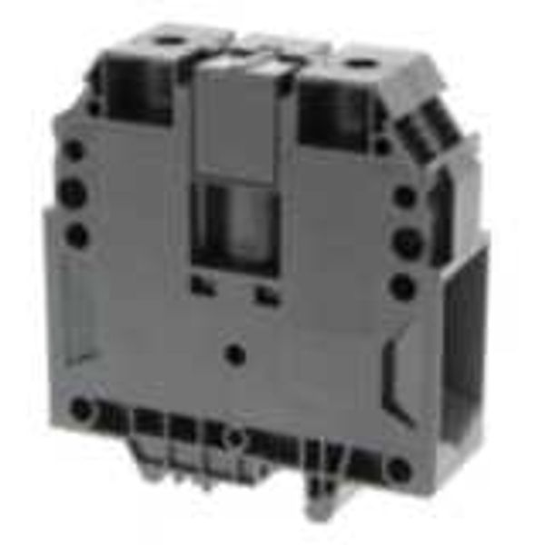 Feed-through DIN rail terminal block with screw connection for mountin image 1