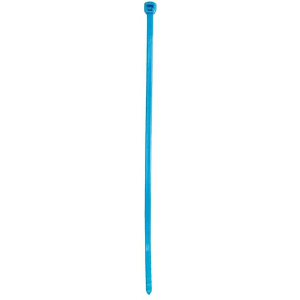 Cable Tie, Blue PA 6.6, Temp to 85 Degr C, 300mm, W 4.8mm, Thick 1.3mm image 2