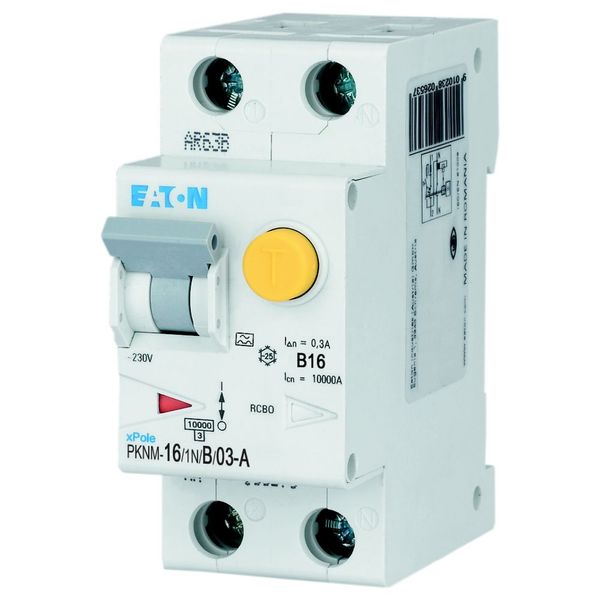 RCD/MCB combination, 16 A, 300 mA, MCB trip characteristic: B, 1p+N, RCD trip characteristic: A image 6