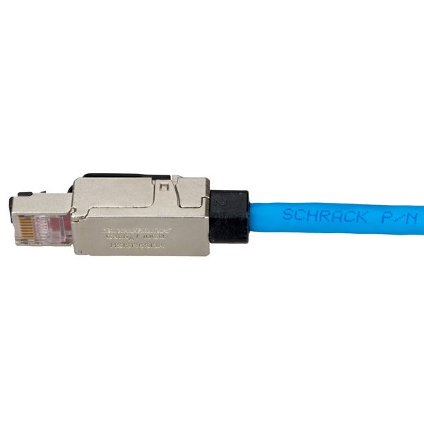 RJ45 plug C6a STP, on-site installable,f.solid wire,straight image 3