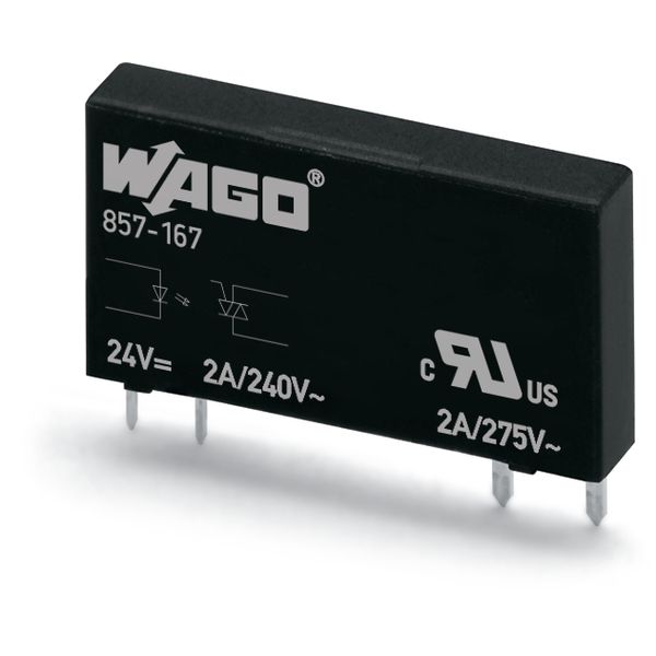 857-167 Basic solid-state relay; Nominal input voltage: 24 VDC; Output voltage range: 24 … 240 VAC image 4
