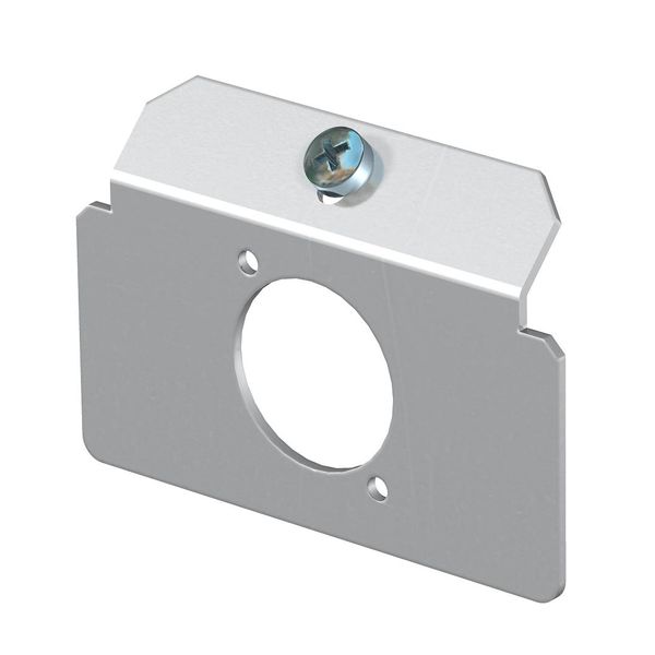 MTM 1K  Beam plate, with 1 x hole fig. type K, Stainless steel, material 1.4307, A2 image 1