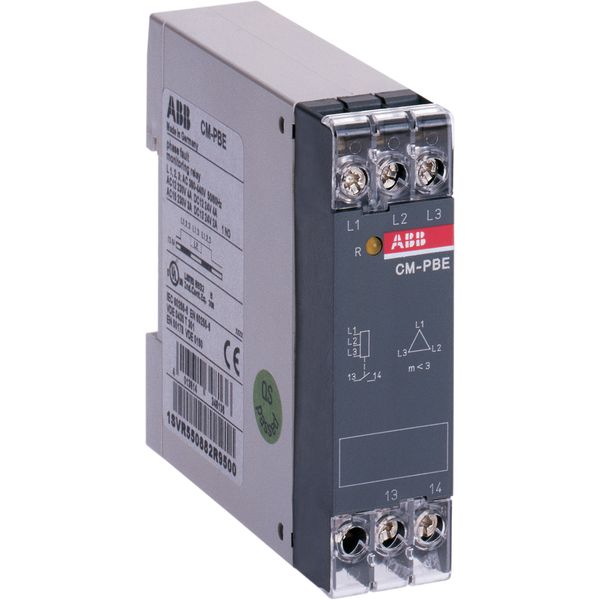CM-PBE Phase loss monitoring relay 1n/o, L1,2,3= 380-440VAC image 1