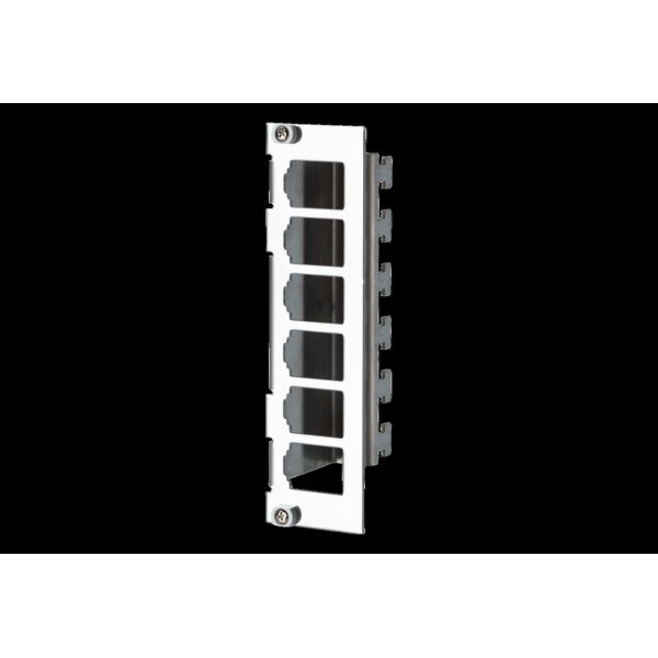 Modul module frame 3RU, 7HP 6 port stainless steel unequipped image 2