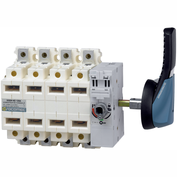 Load break switch with visible contacts  SIDER 3P 400A front & side op image 2