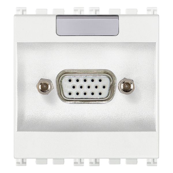 VGA 15P socket connector white image 1