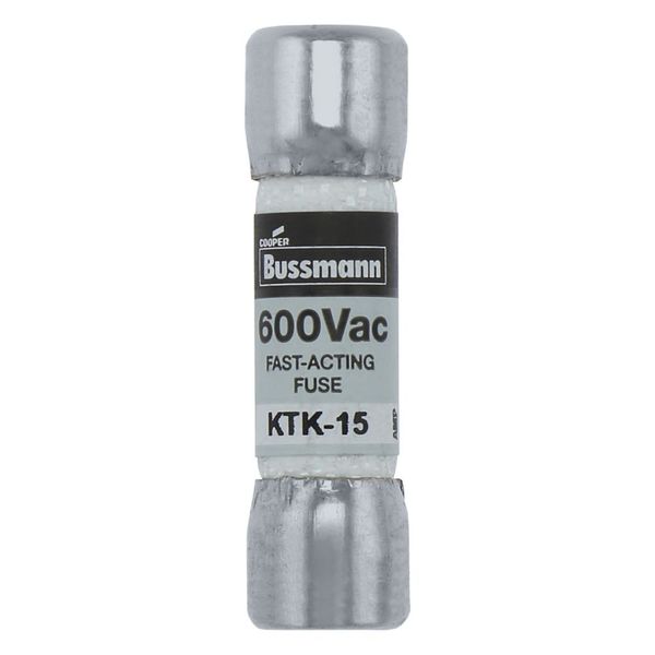 Fuse-link, low voltage, 15 A, AC 600 V, 10 x 38 mm, supplemental, UL, CSA, fast-acting image 6