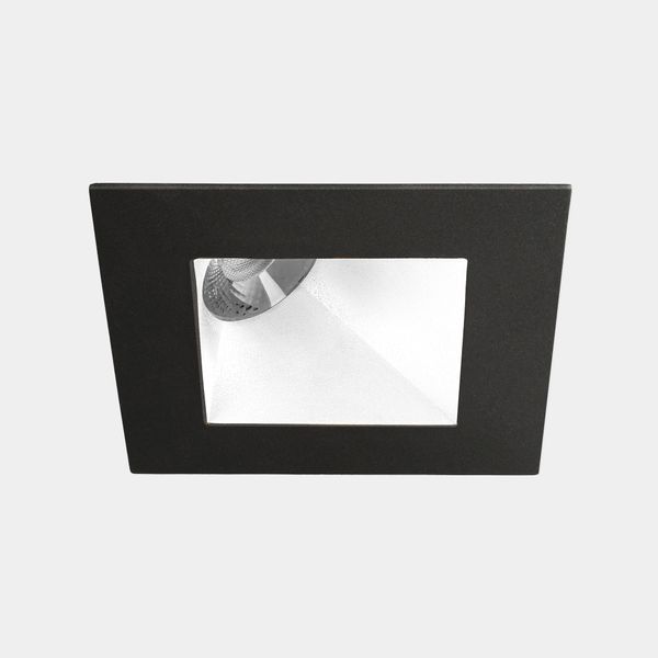 Downlight Play Deco Asymmetrical Square Fixed 17.7W LED neutral-white 4000K CRI 90 33.7º PHASE CUT Black/White IP54 1554lm image 1