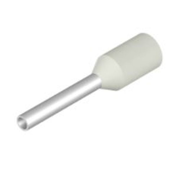 Wire-end ferrule, insulated, 10 mm, 8 mm, white image 2