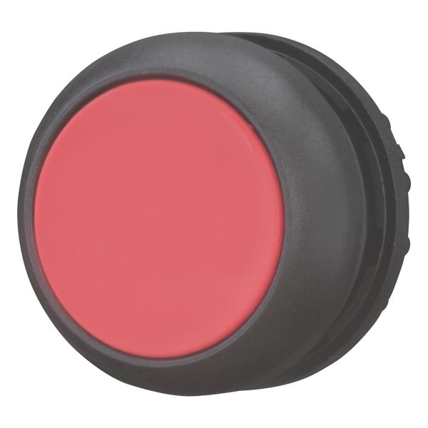 Pushbutton, RMQ-Titan, Flat, maintained, red, Blank, Bezel: black image 2