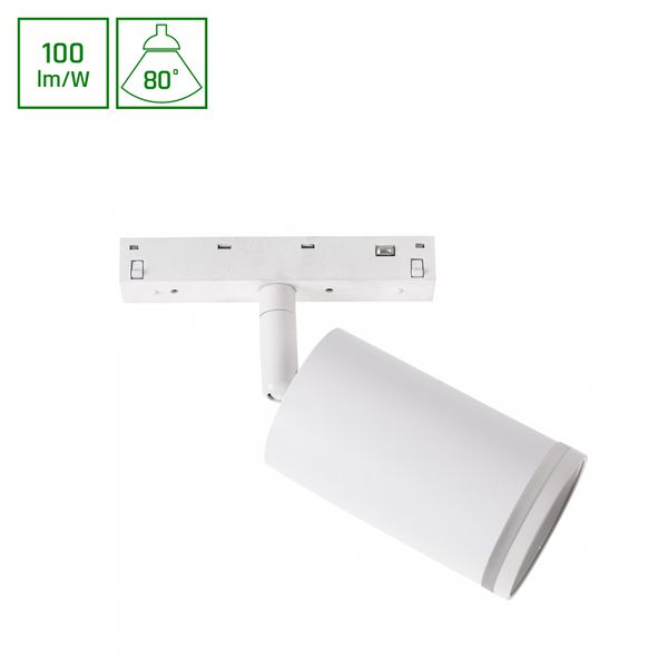 SYSTEM SHIFT BASIC - SPOT S RING LUMINAIRE  DIRECTIONAL 55X100X160MM 7W 4000K WHITE image 1